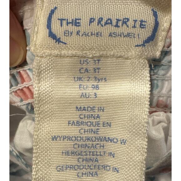 The Prairie By Rachel Ashwell Dress Baby Size 3T Butterfly Floral Print White - Picture 7 of 8